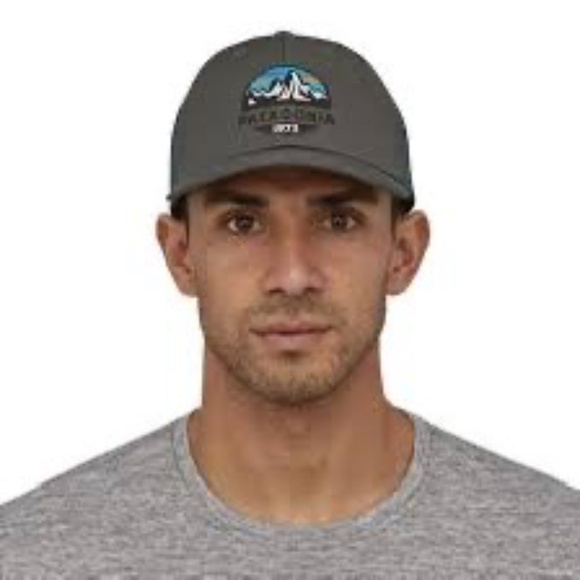 Patagonia 1973 Logo Trucker Hat Gray Mesh Back Adjustable Cap - Picture 1 of 6